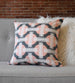Orient Linen Cotton Pillow (18x18) – Salmon Pink