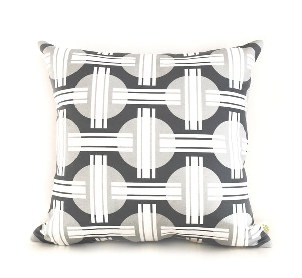 Orient Linen Cotton Pillow (18x18) – Steel Grey