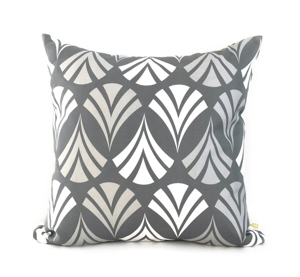 Waltz Linen Cotton Pillow (18x18) – Steel Grey