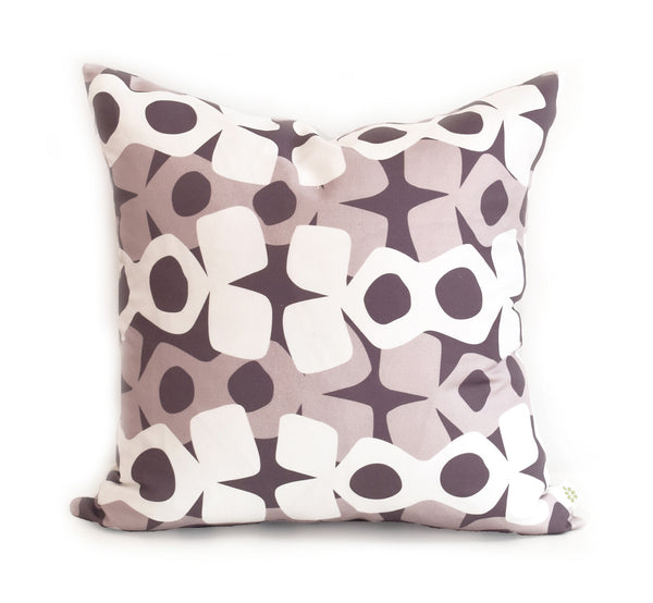 Hoop Linen Cotton Pillow (18x18) – Heather