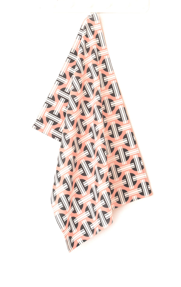 Orient Linen Cotton Tea Towel (18.5x25) – Salmon Pink