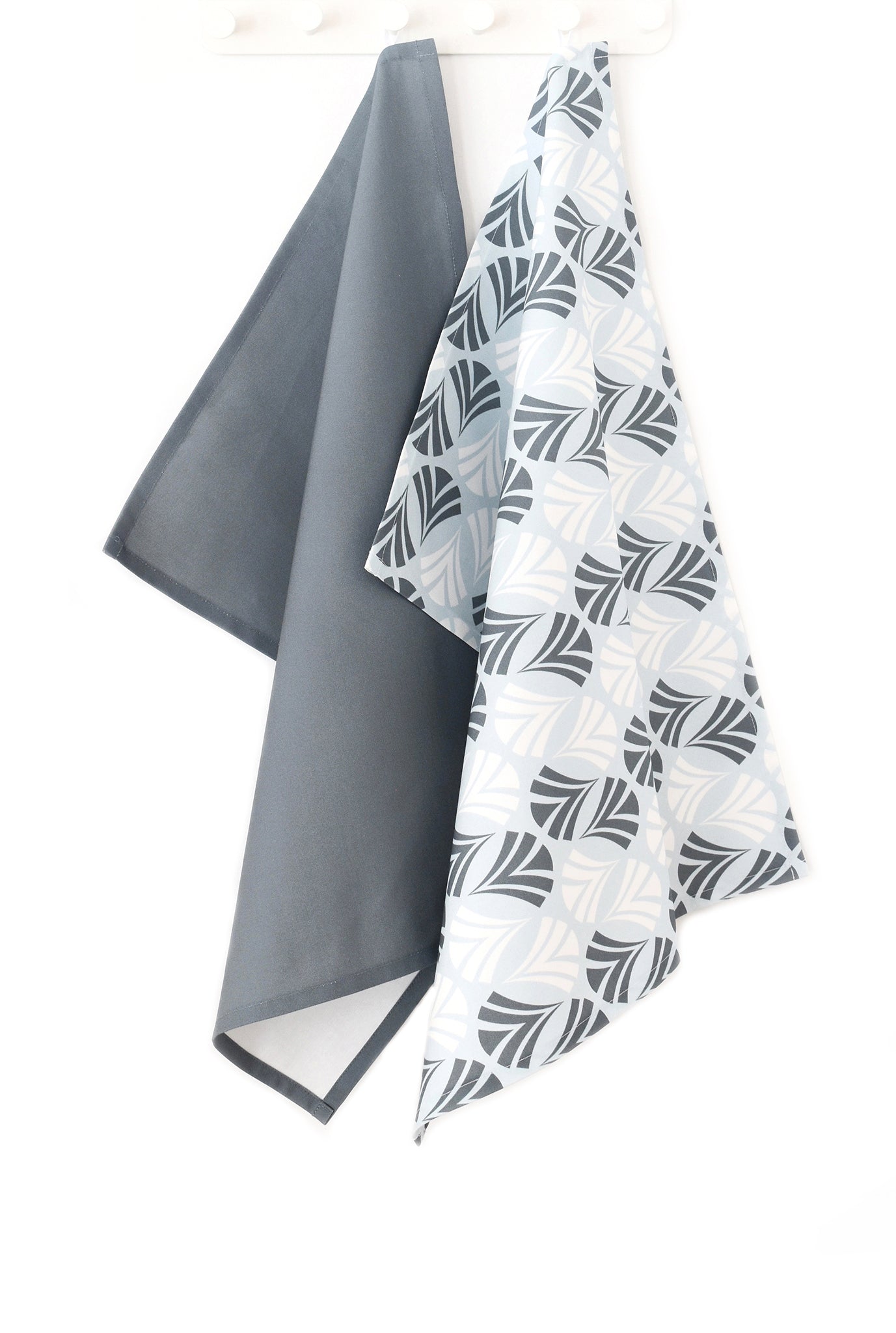 Waltz Linen Cotton Tea Towel (18.5x25) – Set of 2 (Patterned Pale