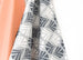 Waltz Linen Cotton Tea Towel (18.5x25) – Set of 2 (Patterned Pale Grey & Solid Salmon)